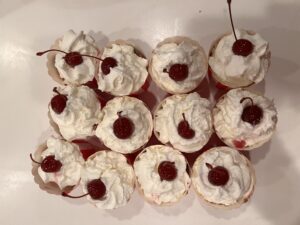 Charlotte Russe topped with cherry